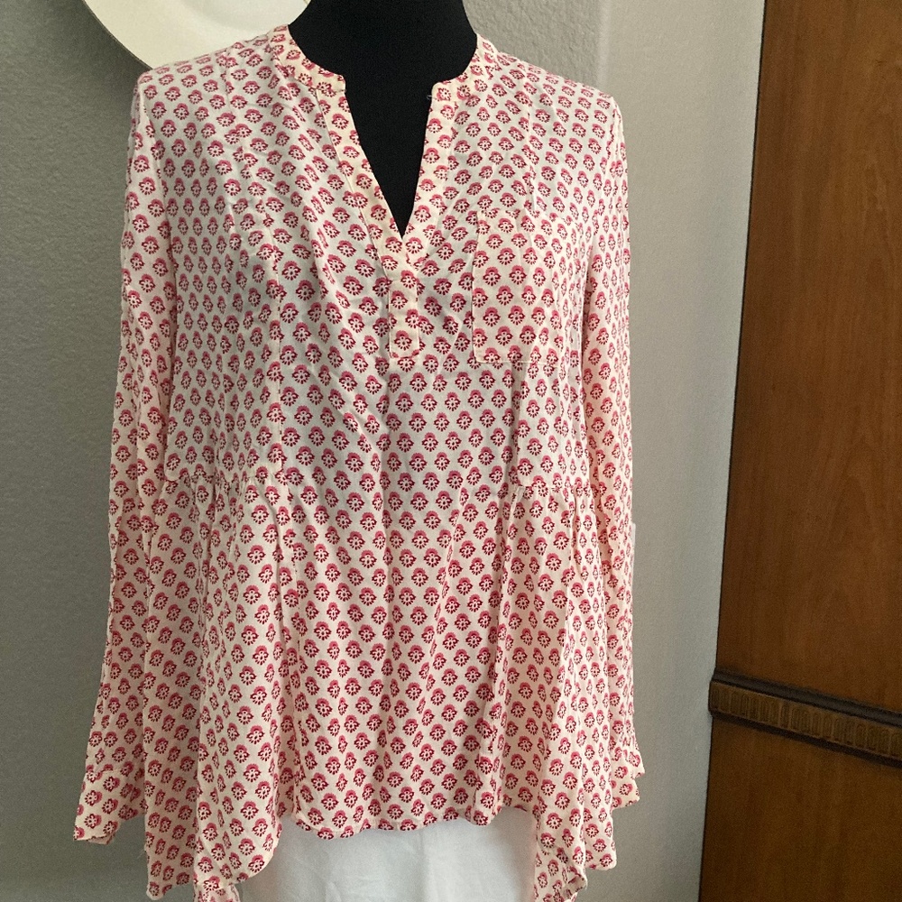 Maeve top for Anthropology Pull over Print Top size 8
